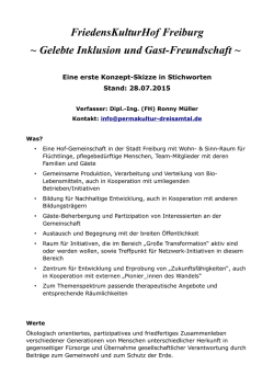 FriedensKulturHof Freiburg - Permakultur Dreisamtal eV