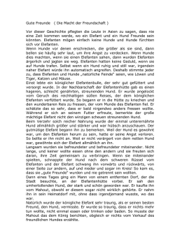 Gute Freunde ( Die Macht der Freundschaft ) Vor dieser Geschichte