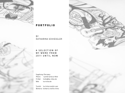 Portfolio of Katharina Schiessler - ka