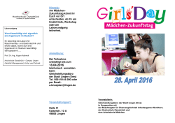 Flyer Girlsday 2016