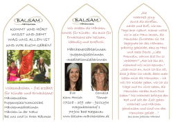 Flyer - Märchen für Kinder und für Erwachsene