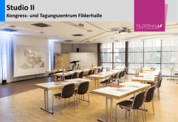 Filderhalle Studio 2 (PDF 1,1MB) - Tagungs