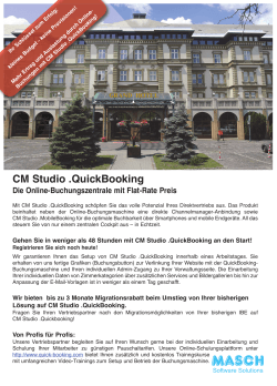 CM Studio .QuickBooking