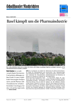 Basel kämpft um die Pharmaindustrie
