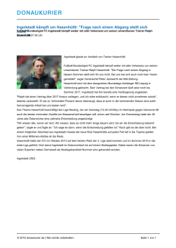 Ingolstadt k&auml;mpft um Hasenh&uuml;ttl: "Frage nach einem