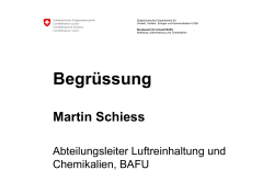 Martin Schiess, BAFU