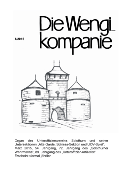 Wengi Kompanie 2015 / 1
