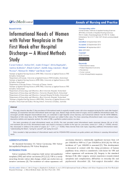Informational Needs of Women with Vulvar