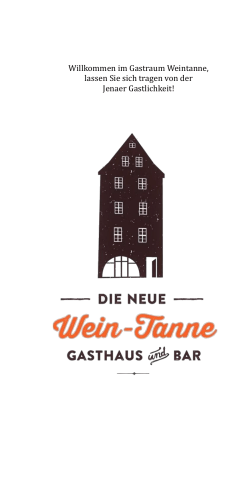 Getränke - Gastraum Weintanne Jena