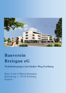 Exposé - Bauverein Breisgau eG