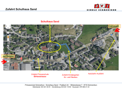 Zufahrt Schulhaus Sand