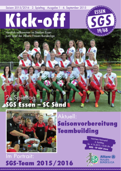 Saisonvorbereitung Teambuilding SGS Essen – SC Sand SGS