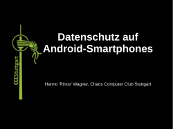 Datenschutz auf Android-Smartphones