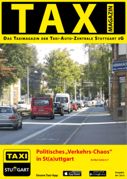 Politisches „Verkehrs-Chaos“ in St(a)uttgart