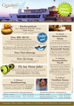 Vieles neu! Januar/ Februar