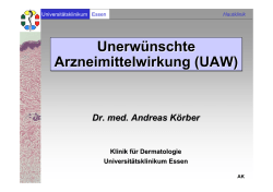 EEM, SJS, TEN - Universit&auml;tsklinikum Essen