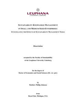 Dissertation - OPUS - Leuphana Universit&auml;t L&uuml;neburg