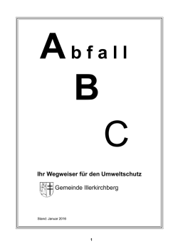 Die Umwelt bewusst sch&uuml;tzen