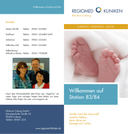Willkommen auf Station 83/84