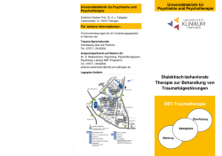 Traumatherapie / Flyer der Station 22