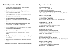 Pilger - Fasten - Aktion / Termine Eröffnungsgottesdienst 1. Station