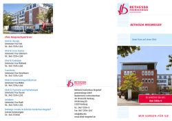 Bethesda Wegweiser - Bethesda Krankenhaus Bergedorf