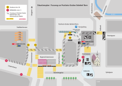 Situationsplan / Fussweg zur PostAuto-Station Bahnhof