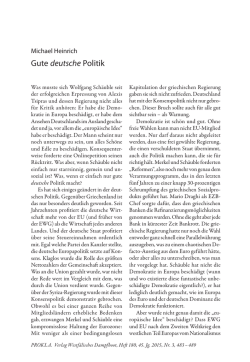 Gute deutsche Politik