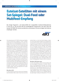 Dual-Feed oder Multifeed-Empfang