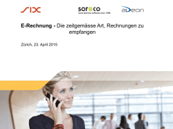 E-Rechnung - Die zeitgem&auml;sse Art, Rechnungen zu empfangen