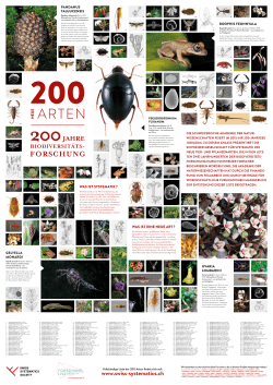 Poster Species 200 German - Akademie der Naturwissenschaften