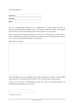 Hiermit best&auml;tige ich, Herr/Frau: Anschrift: Beruf: