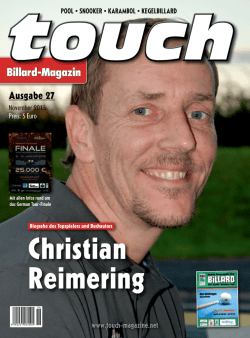 titelstory lesen - Christian Reimering