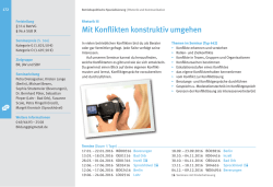 Mit Konflikten konstruktiv umgehen