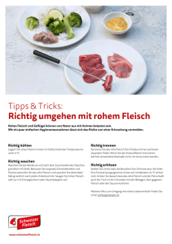 Tipps & Tricks: Richtig umgehen mit rohem Fleisch