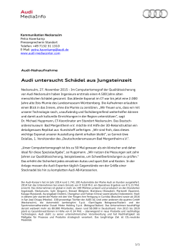 Audi untersucht Schädel aus Jungsteinzeit