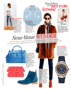 Neue blaue WUNDER