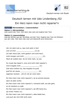 Ein Herz kann man nicht reparieren