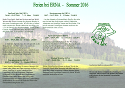 Spaß und Spiel bei ERNA 26.06. – 02.07.2016 7 – 11 Jahre 214,00