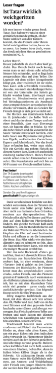 Ist Tatar wirklich weichgeritten worden?
