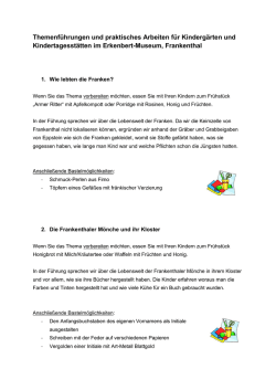 Kindergärten und Kindertagesstätten