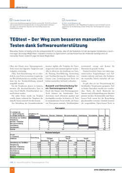 TEQtest – Der Weg zum besseren manuellen Testen dank
