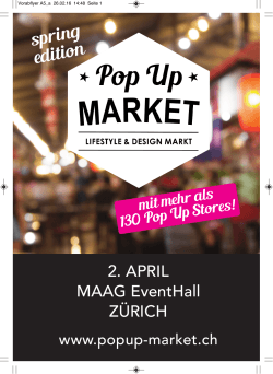 spring edition - Pop Up Market