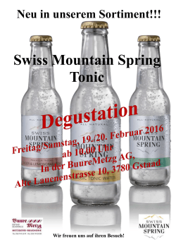 Swiss Mountain Spring Tonic