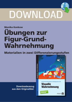&Uuml;bungen zur Figur-Grund- Wahrnehmung