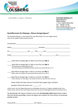 Bestellformular für Olsberger „Pfarrer-Kneipp