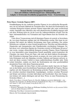 2015-1 Deutsch (Berlin: Leistungskurs