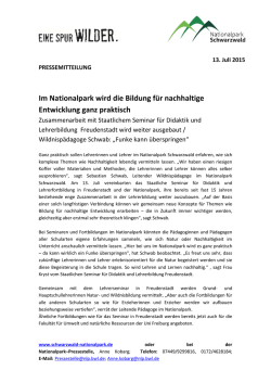 Vereinbarung zur Bildungskooperation 13. Juli 2015