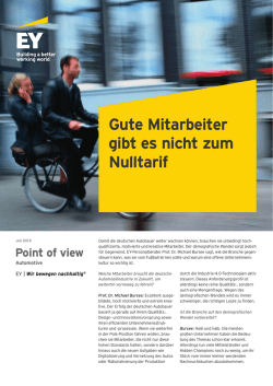 Gute Mitarbeiter gibt es nicht zum Nulltarif