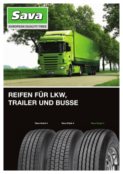 Sava Lieferprogramm LKW-Reifen 2014